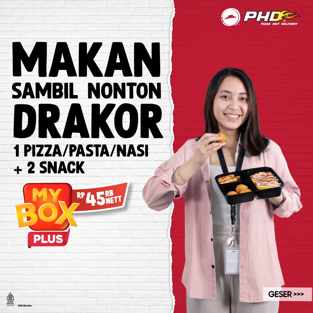 phd_id's tweet photo. My Box emang pilihan paling pas buat makan siang. Bisa pilih Pizza / Pasta / Nasi dengan snack kesukaan. 
#MyBoxPHD #MixandMatch #MakanSiangMyBox #LunchMyBox https://t.co/iFwxM8u1Fv