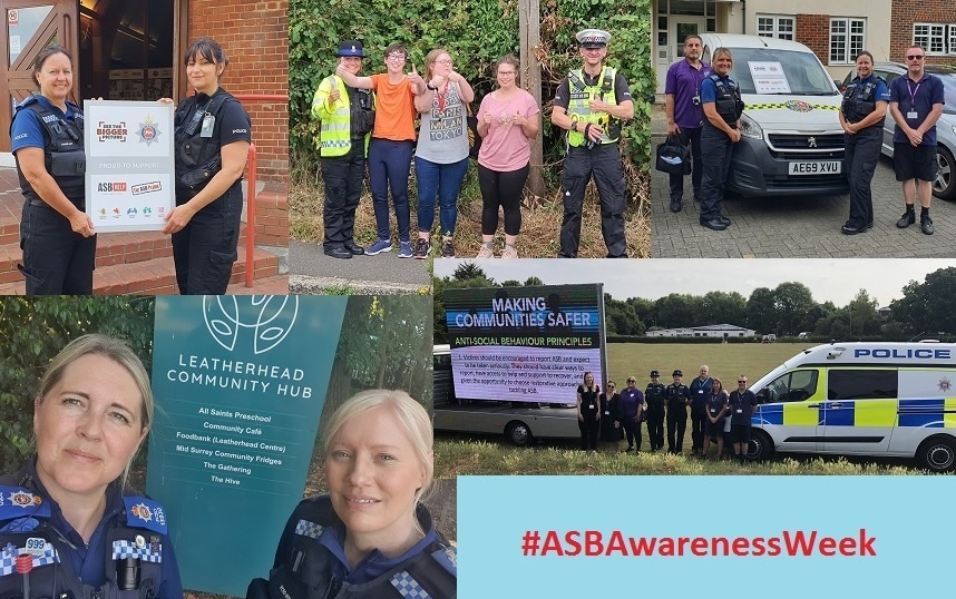 #ASBAwarenessWeek  brilliant success across  Mole Valley e.g  PC Ferris (Casualty Reduction Officer)  & residents of @TheGrangeCentre engaging #ASBDriving & officers obtaining a partial closure of address #Leatherhead after info received re: cuckooing / county drugs lines 👍🏽