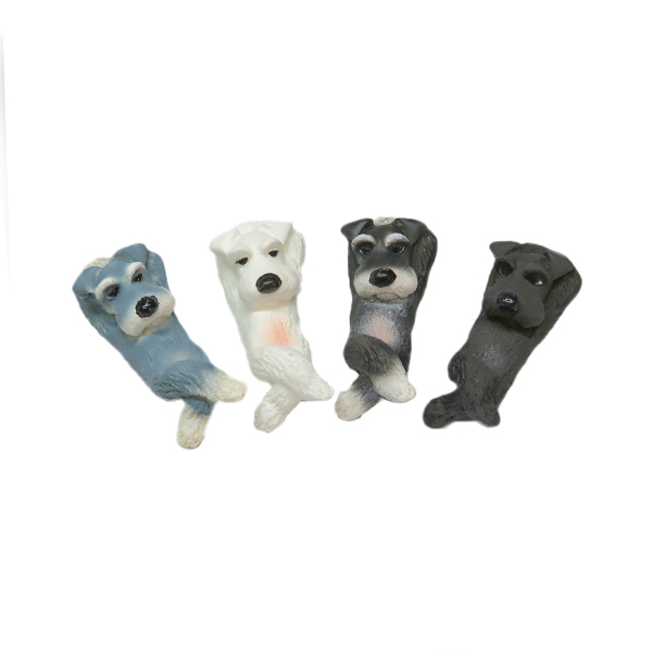 sumainu's tweet photo. シュナウザーオーナーの皆様～～♪

今までイベントオンリーで販売されていた【DENS CRAFT】マスコット フィギュアをスマイヌでも販売させていただくことになりました🎉✨

ポーズは、「カエル足」「肘まくら 」「ガム」「アゴのせ」「ヘソ天  」「リラッシュナ」「フック 」の7種類。 https://t.co/PMTNHhSDtB
