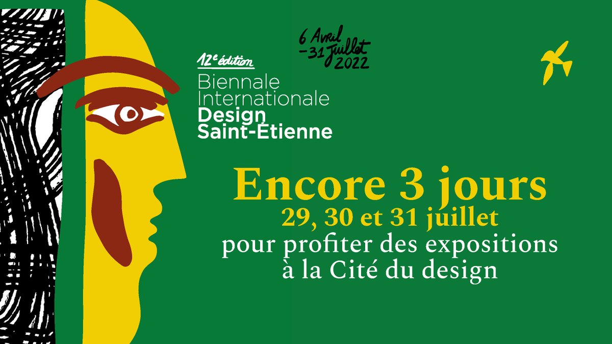 BiennaleDesign's tweet image. 🏃‍Encore 3 jours pour profiter de la #BiennaleDesign2022 !
↪ Jusqu&apos;au 31 juillet, 9 expositions sont à découvrir à @lacitedudesign, en bénéficiant de la présence de médiateur à disposition du public.

➡ Rendez-vous sur biennale-design.com