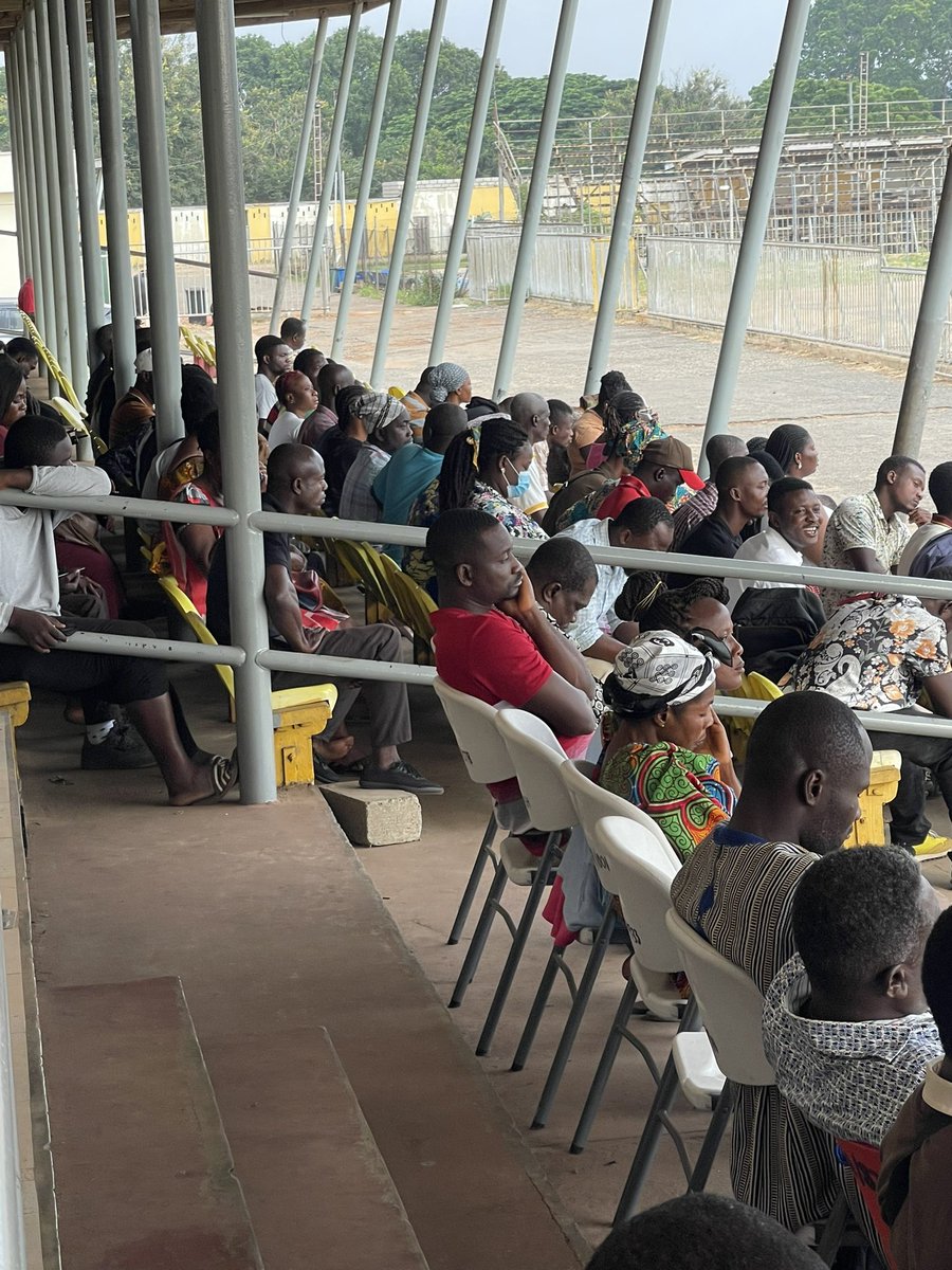Byblebug's tweet photo. @GhanaCard_NIA  So this is how you want us to be spending our mornings?? In this economy where if you don’t work you can’t eat.The whole of Elwark is full of people who want to correct information on their cards, and these mistakes were made by your staff. https://t.co/Q39PJa8Saz