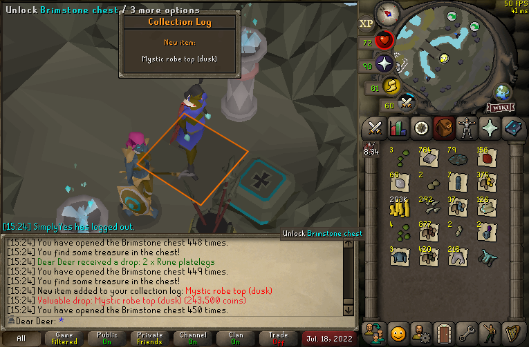 deardeerRS's tweet photo. Pet #31 and slayer gains. https://t.co/5VhvDuYVJq