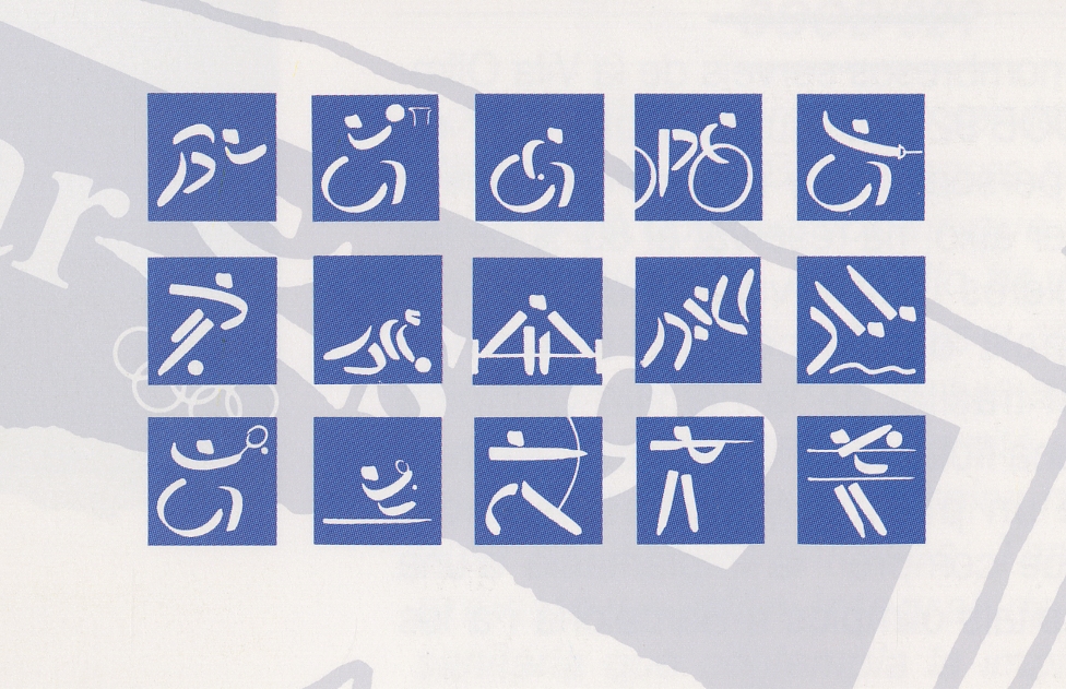 dissenydoc's tweet photo. Per als #JocsParalímpics #BCN92, #JosepMariaTrias va dissenyar les diverses adaptacions del #logotip i els #pictogrames, i #Mariscal va crear la mascota #Petra.
📷Catàleg de presentació del logotip i la mascota dels #JJOOBCN92 a la premsa (Fundació Joan Miró, 1988). https://t.co/l6S0eMyIez