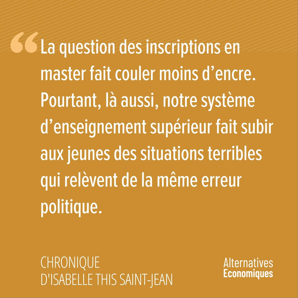 AlterEco_'s tweet photo. Admissions en master à l'université : un impardonnable gâchis
➡️ https://t.co/Svdqfz25PH https://t.co/Z7ponp6feF