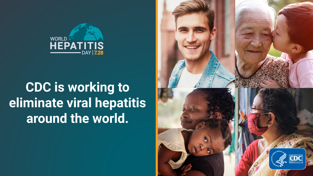 On #WorldHepatitisDay, take a look at @CDCgov efforts to combat viral hepatitis around the world, and actions you can take to prevent these infections - testing and vaccination. #VaccinesWork @cdchep cdc.gov/hepatitis/awar…
