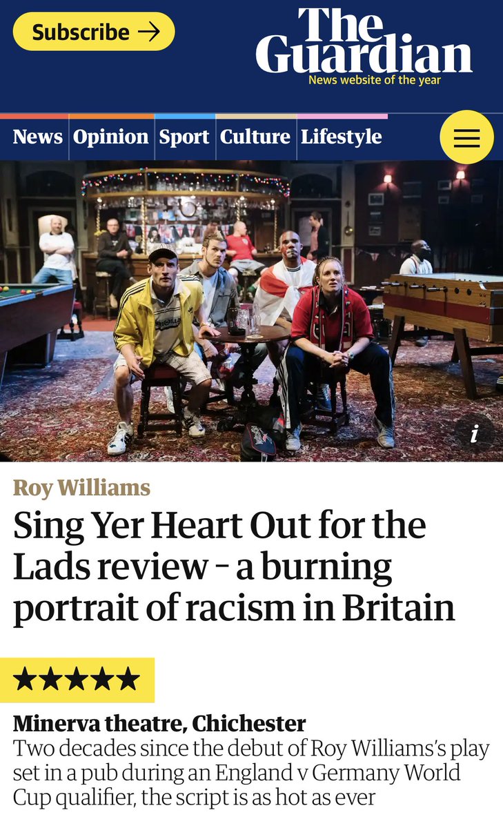 BrownAds's tweet photo. Totally floored by this last night. A sensational piece of theatre. 
Super proud of @jennifer_daley and the team. Go Go Go!!! https://t.co/dBS3kkJunG