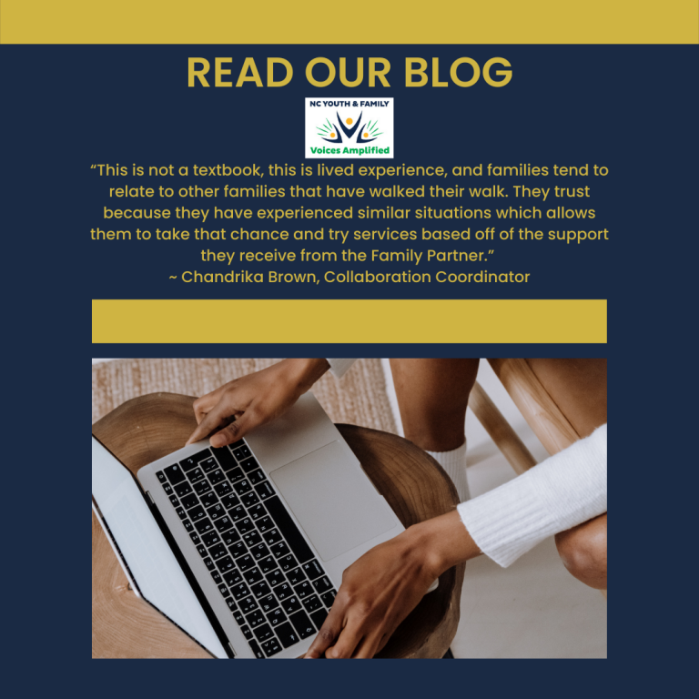 NcAmplified's tweet photo. "System of Care (SOC) exists because...partnering with youth & families...results in more positive outcomes for children, youth, & families." Read more from @NcAmplified's Chandrika Brown: https://t.co/RvfKyrdQPe. #mentalhealthawareness #systemofcare #NCsystemofcare #mentalhealth https://t.co/fhyCUPQogs