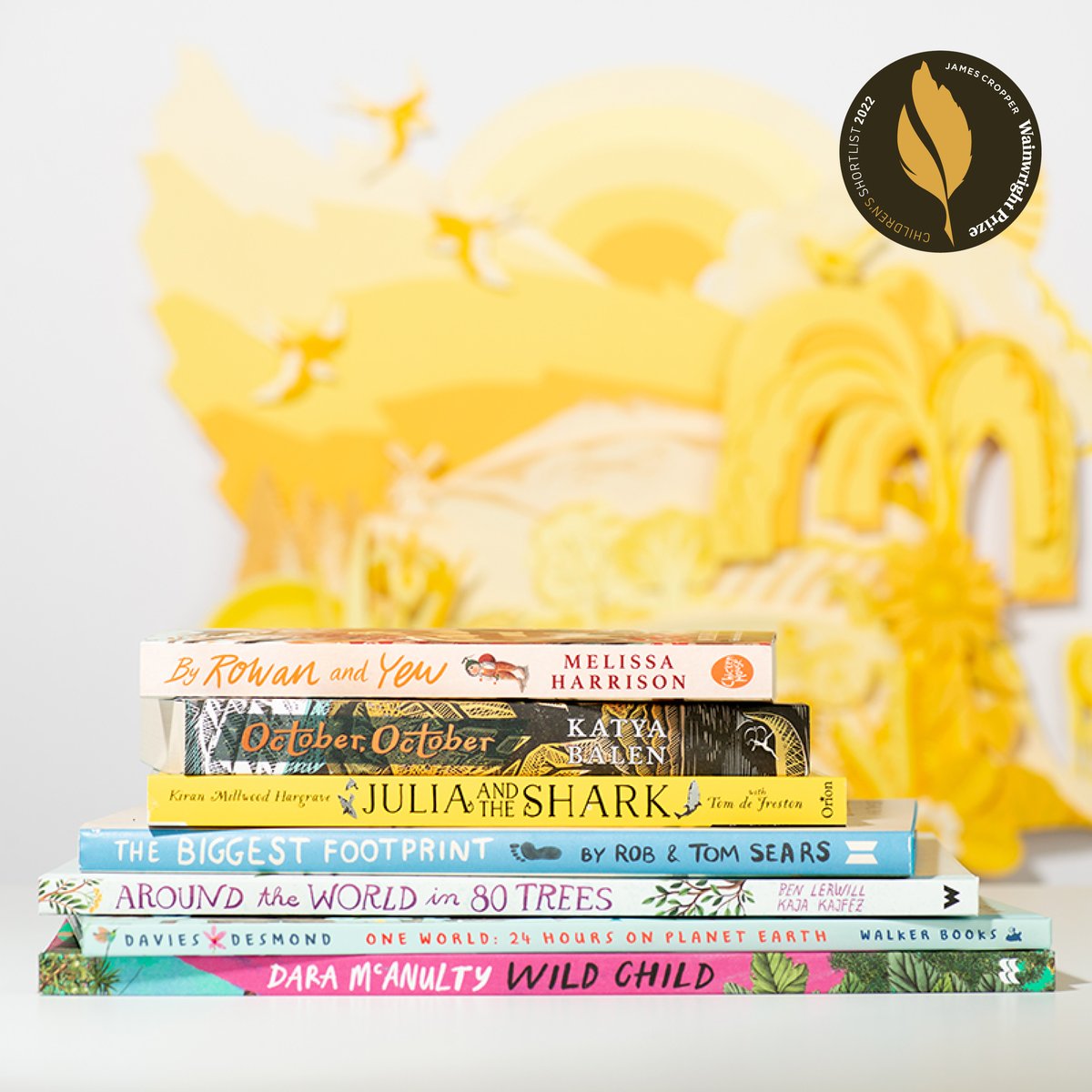 2/2 The #WainwrightPrize22 shortlist for writing on #Nature & #Conservation for Children is… ⭐️🧡 One World, @nicolakidsbooks @JenEDesmondArt The Biggest Footprint, Rob & Tom Sears Wild Child, @NaturalistDara @Barry_Falls #JCWP22 @jamescropper