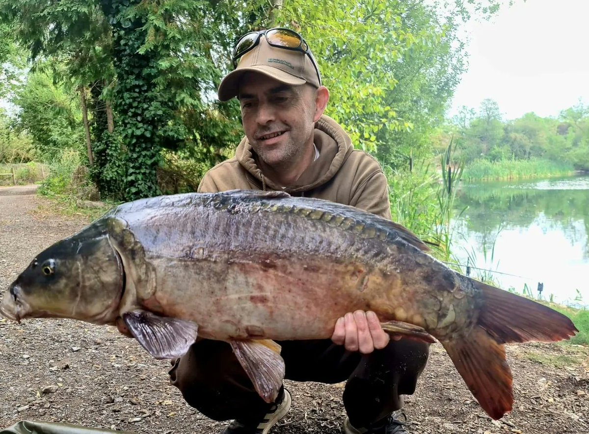 Just as I was packing up #cherrycarp #carpfishing #rodneymeadow