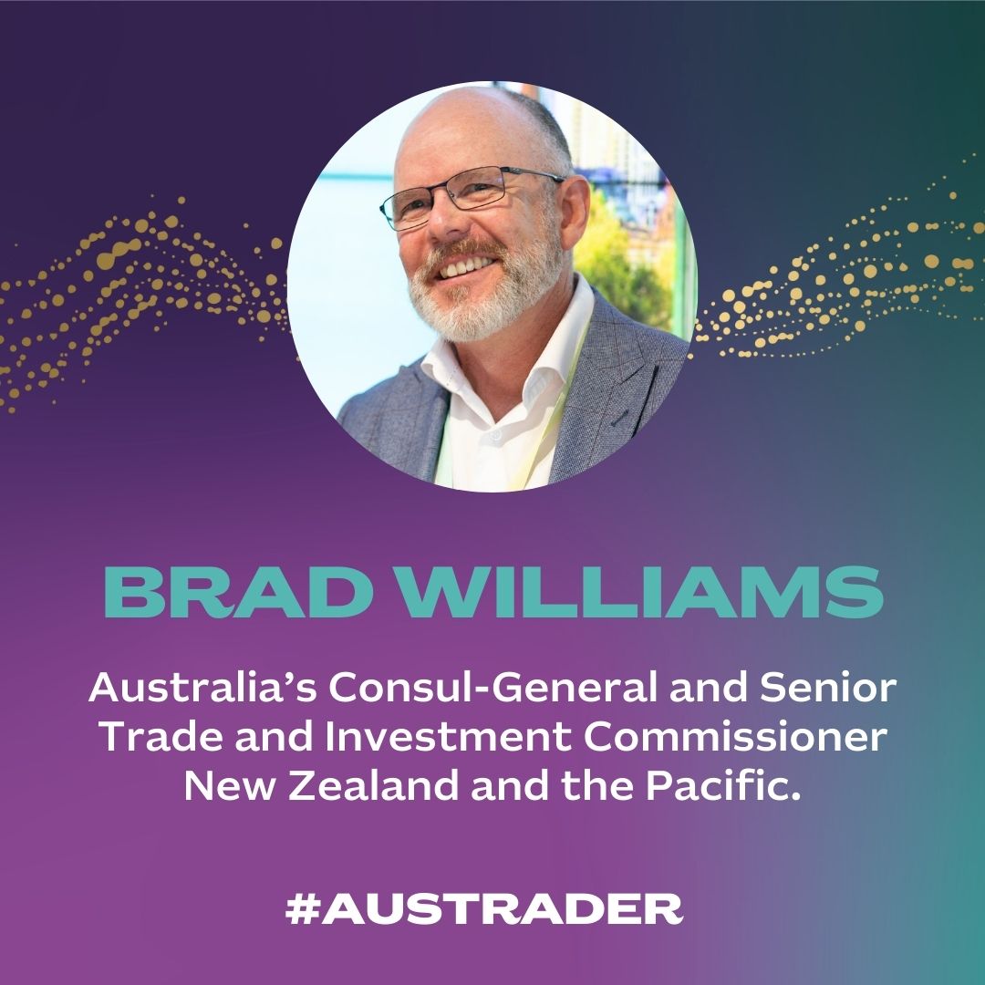 Austrade's tweet photo. Congratulations to #Austrader Brad Williams for being appointed as Australiaโs Consul-General & Senior Trade & Investment Commissioner, New Zealand & the Pacific. The appointment will add to ๐ฆ๐บ and ๐ณ๐ฟโs long-standing relationship. ๐ค
Read more here: https://t.co/0fsbhdouhW https://t.co/M5nNPbtrQz