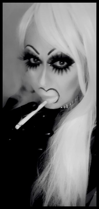 Pepsigirl Heavily Made Up Smoking Trans Dolly On Twitter
