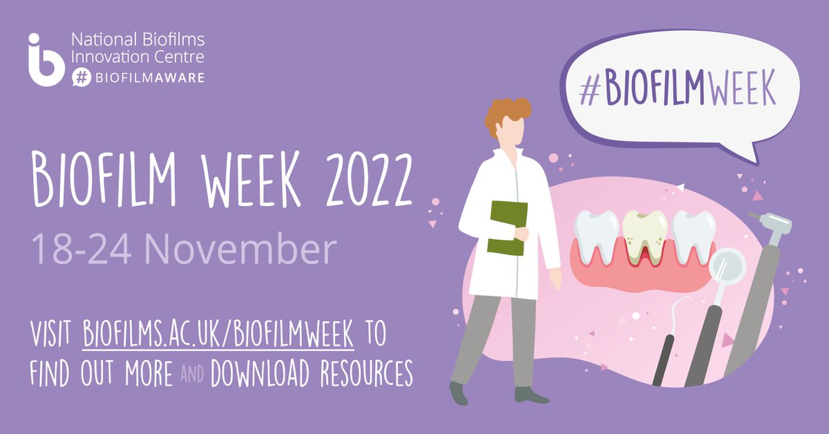 🌎#BiofilmWeek aims to promote the global impact of biofilms, and this year will coincide with #WAAW from 18-24 November 2022 to highlight the relationship between #AMR &amp; #biofilms.

ℹ️More info to follow in the coming months! 

🔎biofilms.ac.uk/biofilmweek 

#WAAW2022 #BiofilmAware