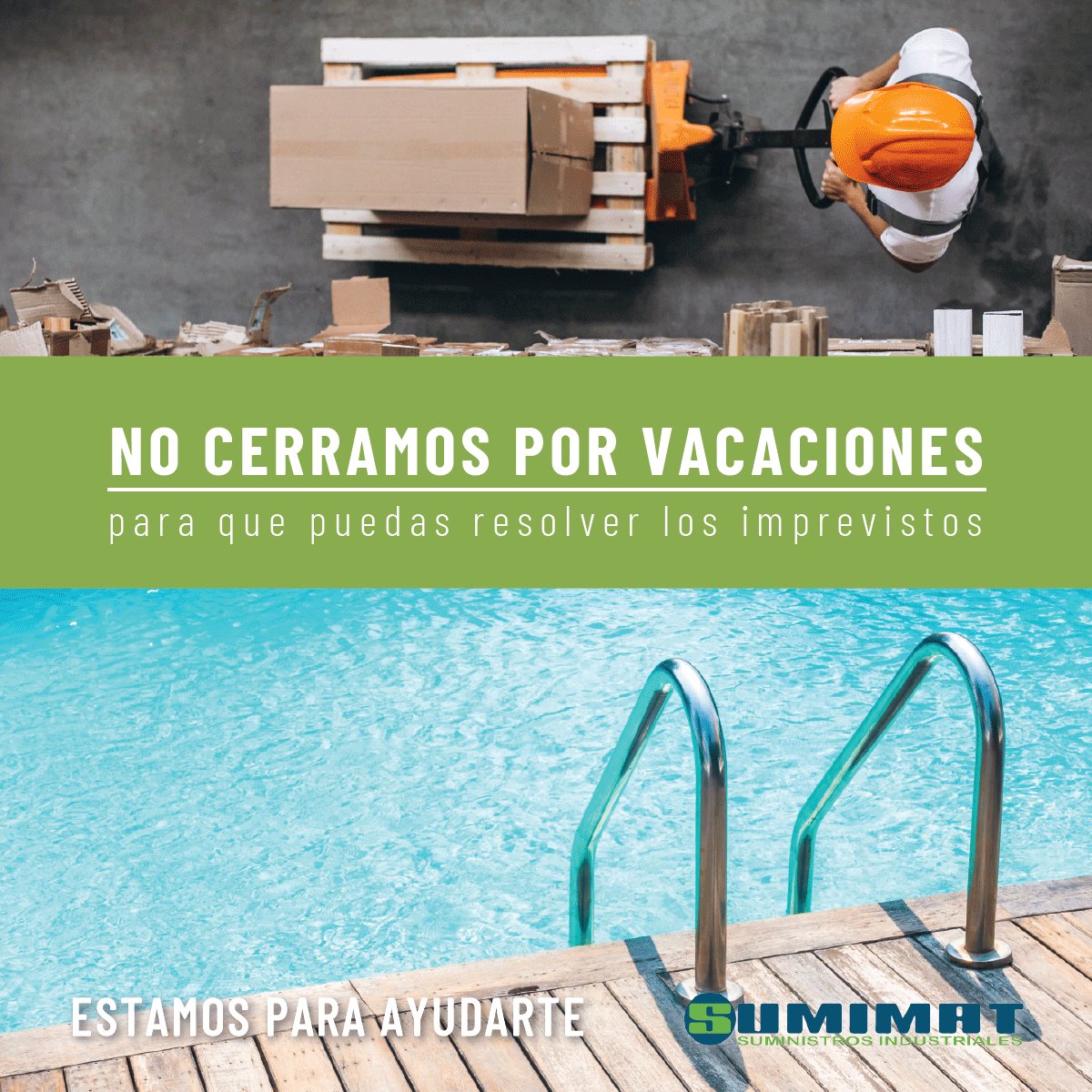 Sumimat2007's tweet photo. 📣 NO CERRAMOS POR VACACIONES
✔️ Para que no te falte de nada.
📞Pedidos por whatsapp o tel. al 964 10 09 02
📩 Por mail en sumimat@sumimat.com
Descarga aquí nuestro catálogo: https://t.co/ooGDOvoY8L y haz tu pedido.
#suministrosindustriales #verano #sumimat https://t.co/STeGuUFwgV