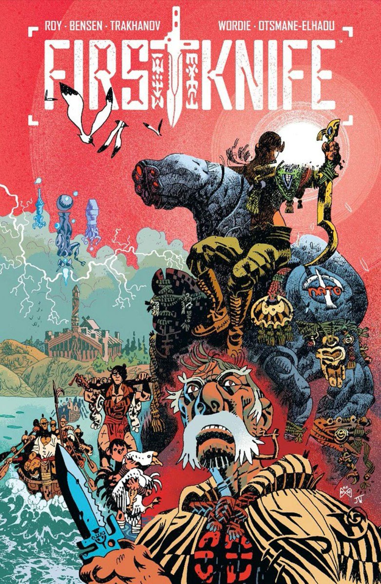 sr_ferran's tweet photo. Terminado #FirstKnife, un comic que es totalmente mi rollo. Apocalypto meets Mad Max. La historia suena a 1000 veces vista pero tampoco importa demasiado cuando se cuenta tan bien. El wordbuilding muy trabajado. El arte espectacular. Esperando ver como sigue. https://t.co/wHl2mQM0n7