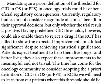 NatRevClinOncol's tweet photo. In a new Comment now live online, @oncology_bg &amp; Christopher Booth argue for the need to define clinically important overall survival thresholds in clinical trials, taking lessons from quality of life end points: https://t.co/ZQIq2eNwAR #hpeonc https://t.co/pOt3nloDFQ
