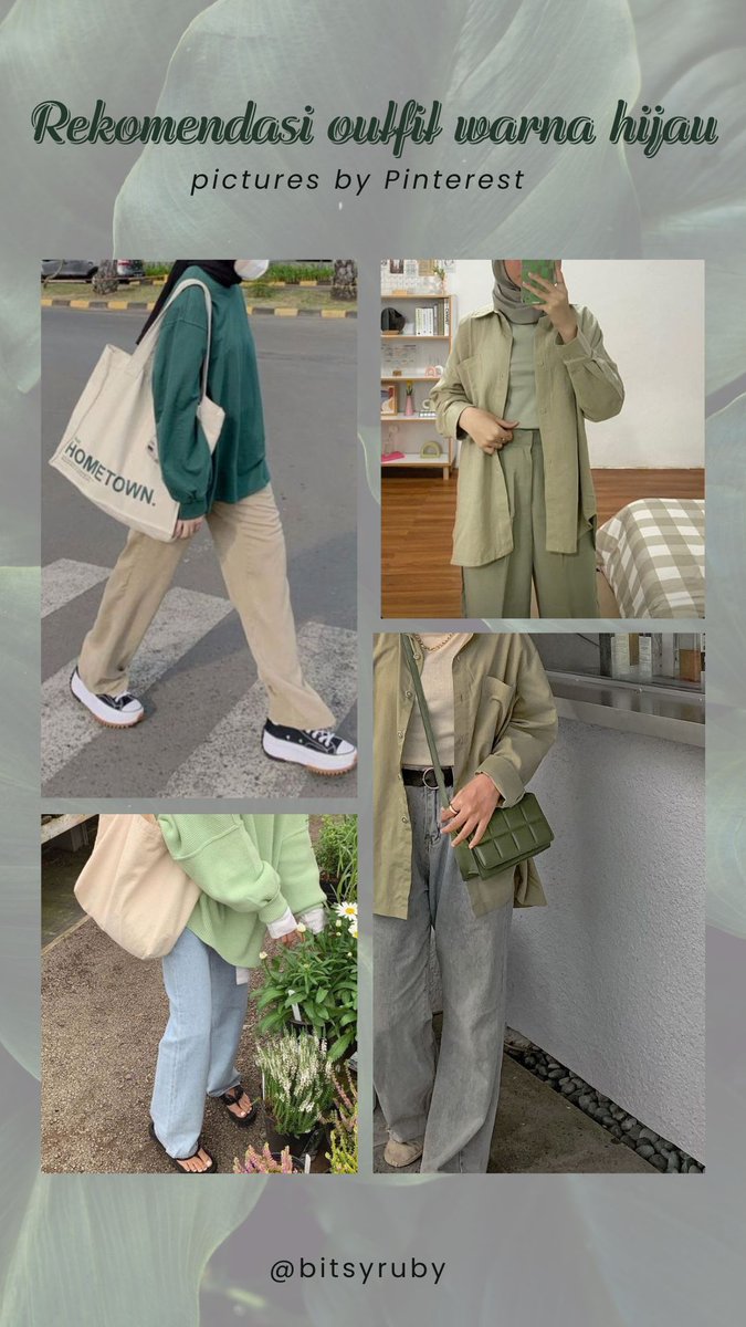 BitsyRuby's tweet image. 💚Rekomendasi OOTD warna ijo ijo 💚
---- a thread ----