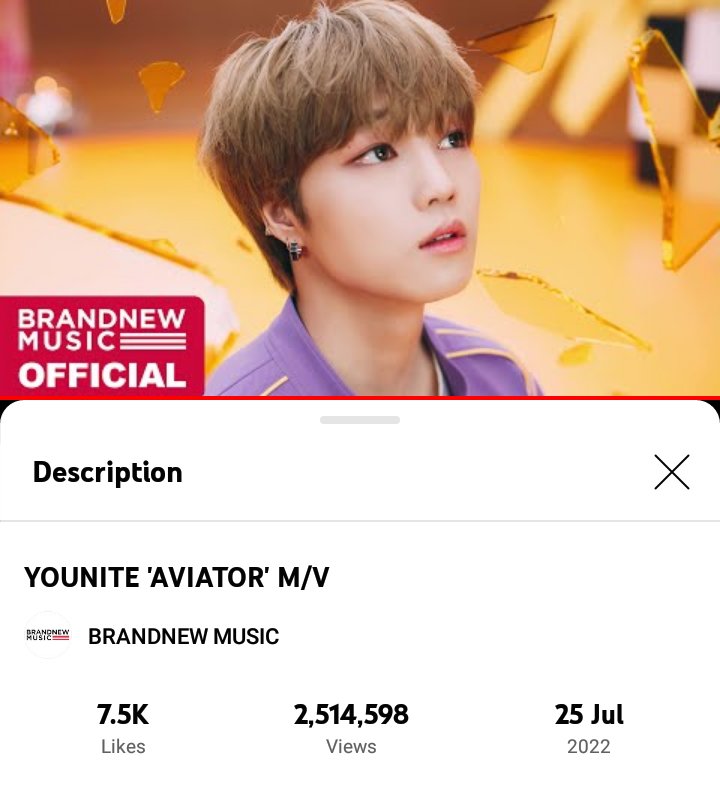 [220728] YOUNITE AVIATOR MV has surpassed 2,5M views🥳.

🕐17:11 PM KST
👁‍🗨2,514,598 views

Continue streaming! Let's go for 3M views!
🔗 youtu.be/wnfX5soijLA

#YOUNITE #유나이트 #AVIATOR #YOUNI_Q 
<a href="/YOUNITE_offcl/">YOUNITE</a> <a href="/YOUNITE_twt/">YOUNITE</a>