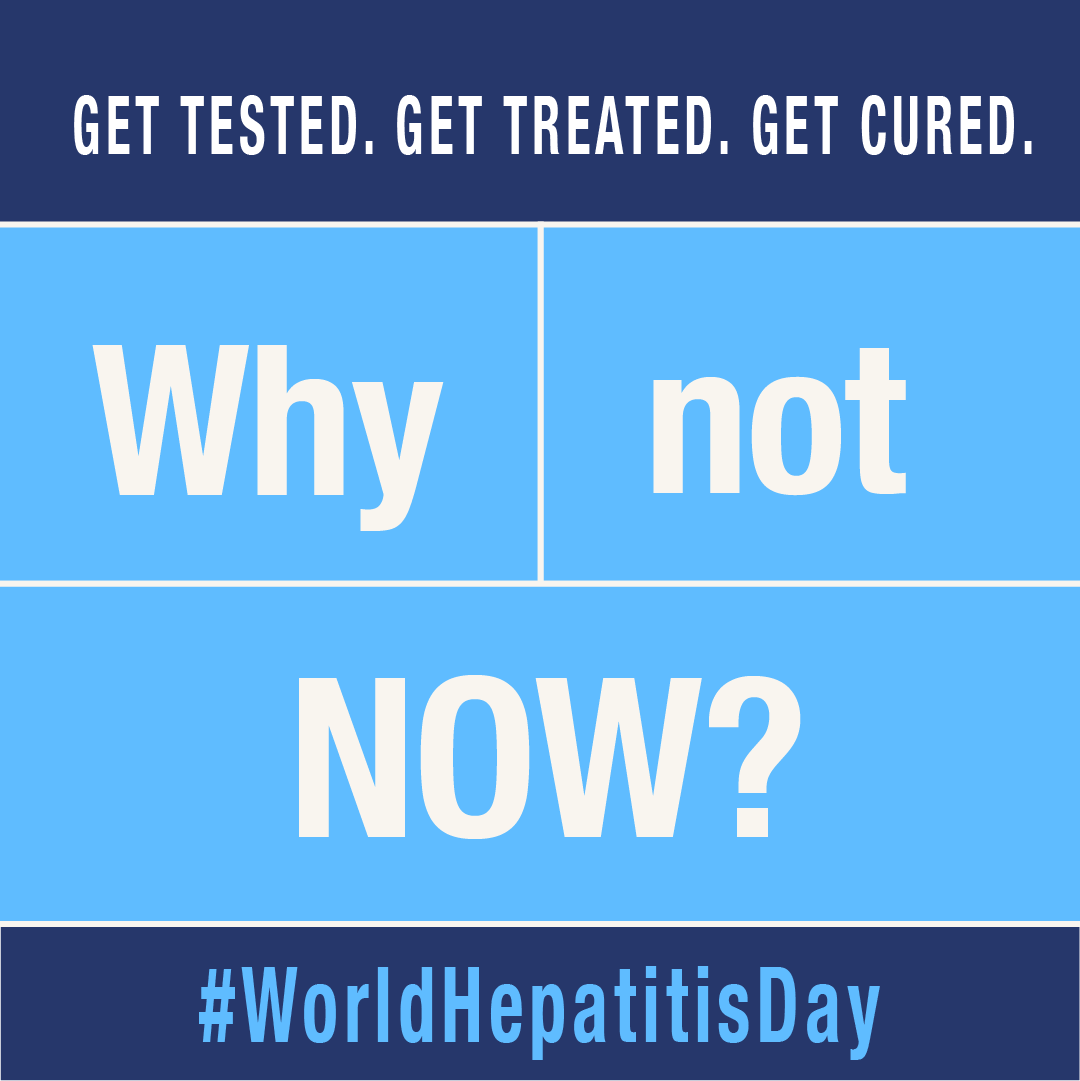 HepC_U_Later's tweet photo. Today is #WorldHepatitisDay

Hep C is a virus that damages the liver. Don’t wait until it's too late, take action now.

Get tested, get treated, get cured.

#HepCULater #BeFreeOfHepC https://t.co/pqnkbk0KR0