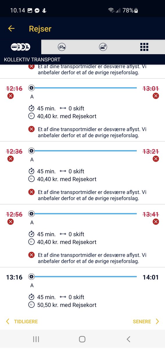 ida_ringgaard's tweet photo. Seriøst @omDSB ? Ingen s-tog fra Hillerød mod København før 13.16? Om 3 timer?? Pga "teknisk fejl på et S-tog ved Østerport St. tidligere". Ikke i orden! https://t.co/n6JsZU7RcA