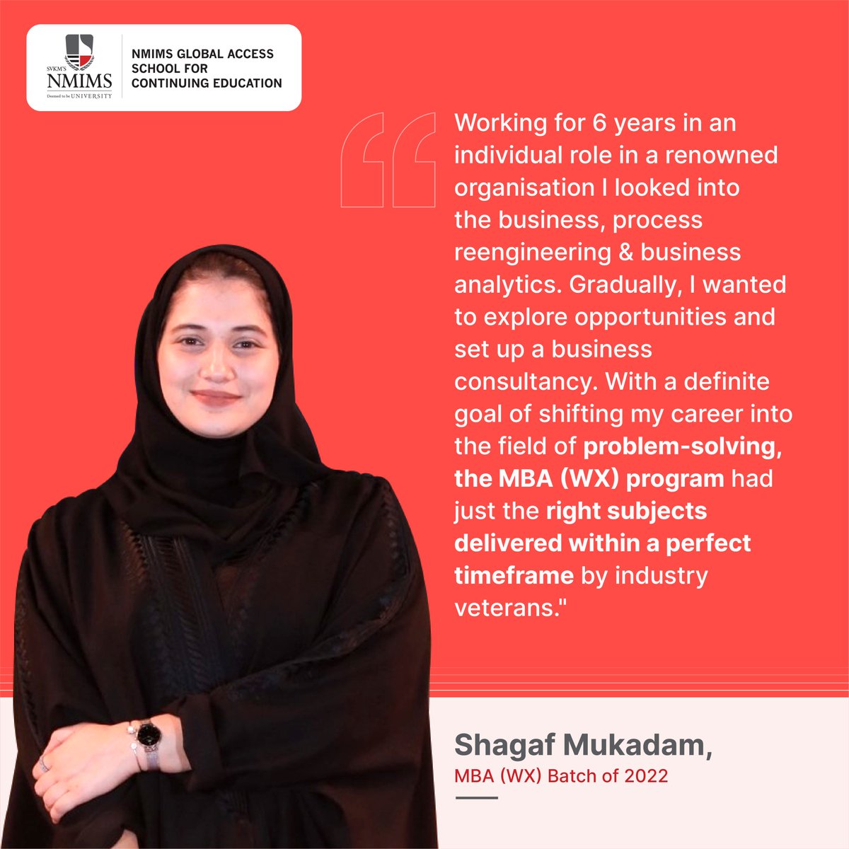 NMIMSCDOE's tweet photo. #Student Speak Ft. Shagaf Mukadam

#Testimonial #StudentTestimonial #Opinion #Feedback #NMIMSGlobal #NGASCE https://t.co/GvGgRdlfM2