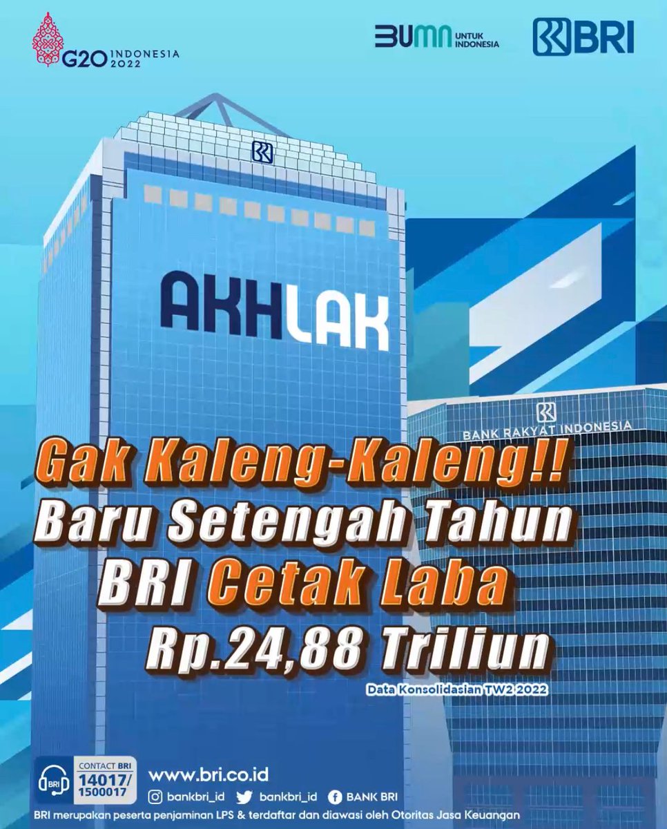 Mantap ngak kaleng kaleng
6 Bulan Laba 24 T
#NggaKalengKaleng
#ROBRIJakarta2
#0420