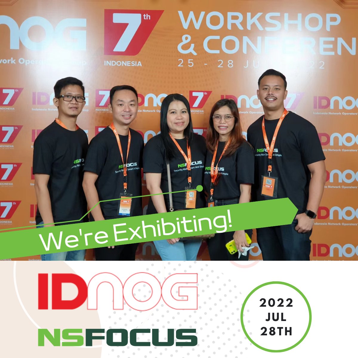 NSFOCUS_Intl's tweet photo. We are joining #IDNOG held at Sheraton Grand Jakarta Gandaria City Hotel in person today. If you're at the event please stop by our booth, our security experts are ready to share our advanced Hybrid #DDoS Solutions! https://t.co/5NjIUb5elM