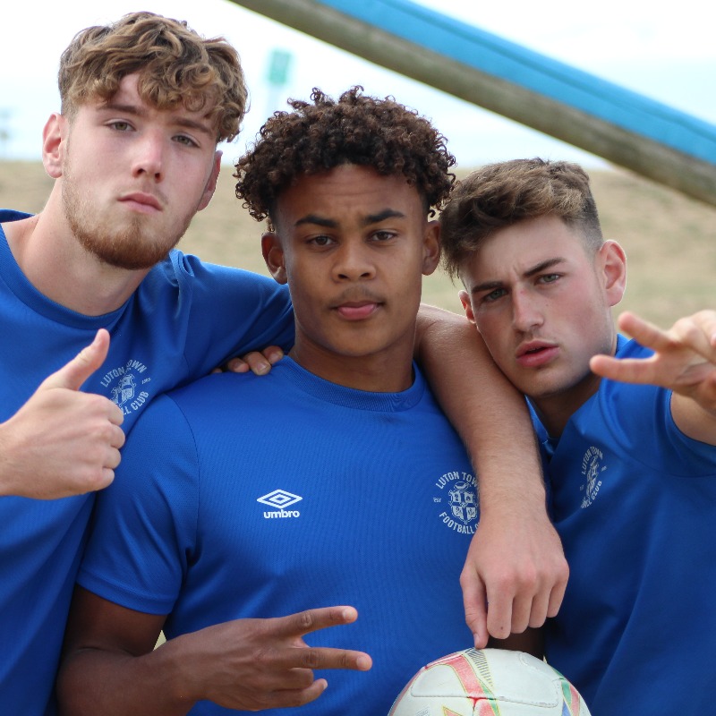 LutonTown's tweet photo. The U18s had the opportunity earlier this week to go away for a three-night team bonding pre-season camp in Essex – which was only possible with a financial contribution and assistance from SoLYD! 🙌

@solydluton | @academyltfc