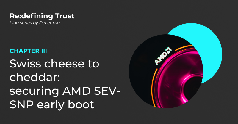 decentriq's tweet photo. Join us for a journey into the realm of @AMD SEV-SNP – the VM-based #confidentialcomputing technology,
the security mental shift required for it, and how we enabled end-to-end encrypted #AI workflows in production.
🔗https://t.co/uCs2B2Avqh
#Linux #firmware #security #dataprivacy https://t.co/pgbg8s6fjc