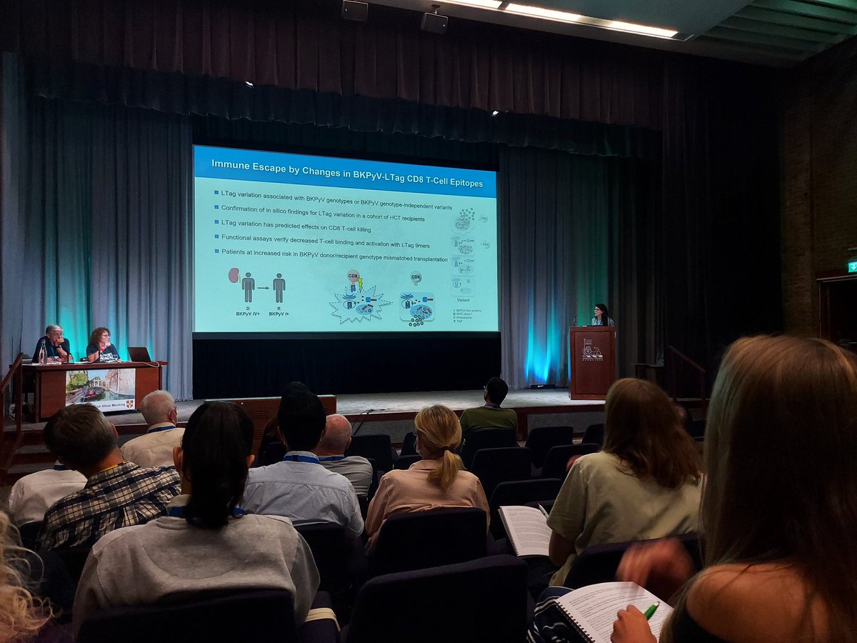 Excellent talk about #BKPolyomavirus by Karoline Leuzinger (<a href="/KarolineLeuzin1/">Karoline Leuzinger</a>) from the Hirsch lab (<a href="/HansHHirsch1/">Hans H Hirsch</a>)! #DNATVM2022 
Looking forward to hear you speak again at #ICHS2022