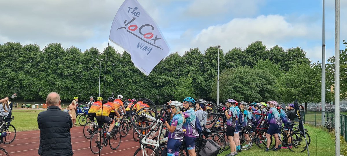 Yesterday saw the start of the #JoCoxWay with cyclists leaving Spen Valley setting off for London. Supported by our family of schools, they will follow the journey Jo Cox took as a young girl, growing up in Kirklees, and then becoming an MP in London. #JoCox #MoreInCommon