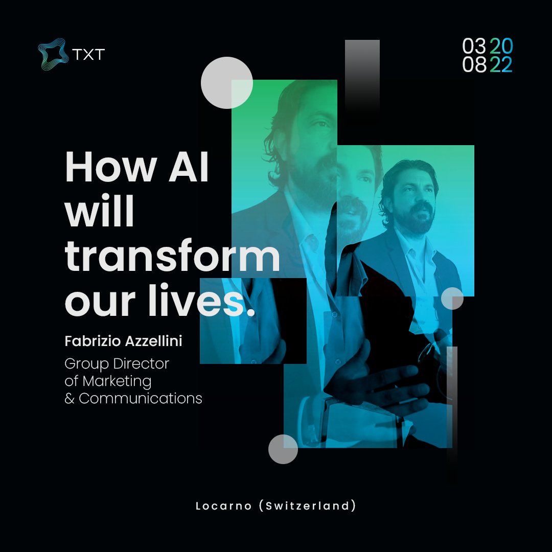 #AI is changing #business processes and our #lives. At digitalswitzerland Zentralschweiz's "The future of AI in our lifestyle" event at the <a href="/FilmFestLocarno/">Locarno Film Festival</a>, <a href="/azzellini/">Fabrizio Azzellini</a>, will discuss it with experts and #SMES Luca Mascaro, Stefano Santinelli and Alessandro Facchini.