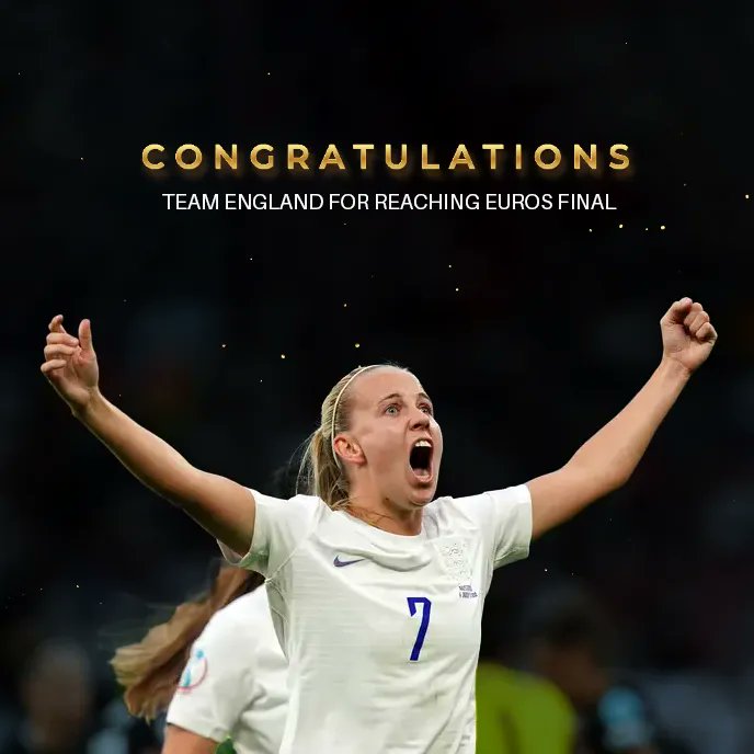 Pannaslondon's tweet photo. Great Performance in last night at #WEURO22 semi-final. 4-0 #ENGVSSWE  
Good Luck ⁦@Lionesses in Sunday’s Final. Bring it Home 🏆⚽️ 

#bethmead #mead #england #englandfootball #threelions #lionesses #itscominghome #soccer #football #weuro2022 #euro2022 #EngVsSwe https://t.co/qkQwZHzNyN