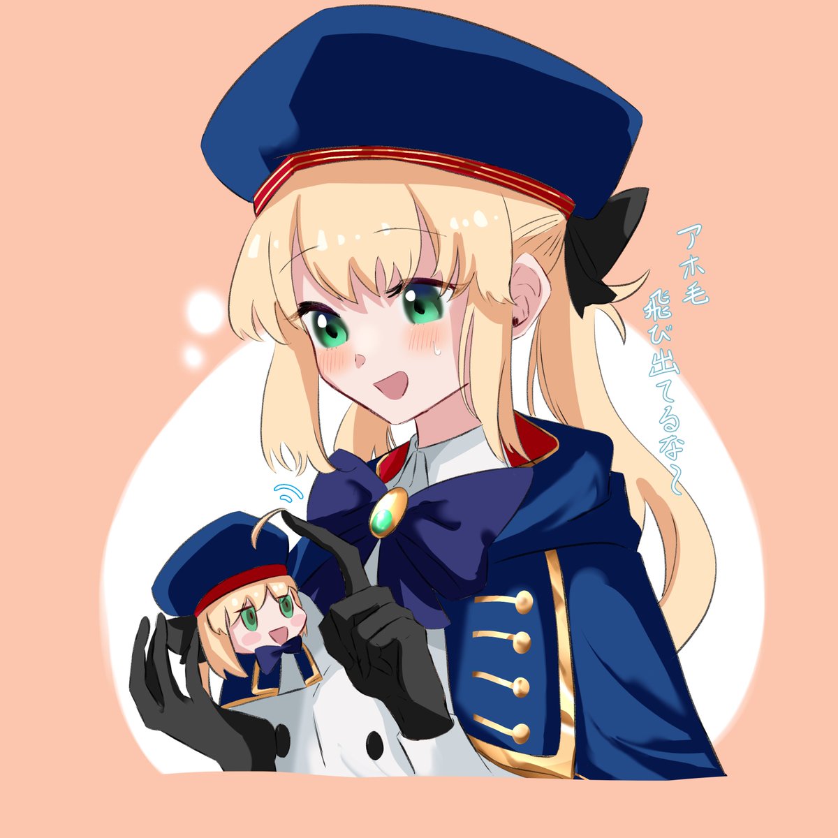 artoria caster (fate) ,artoria caster (second ascension) (fate) ,artoria pendragon (fate) blonde hair green eyes hat gloves blush long hair open mouth  illustration images