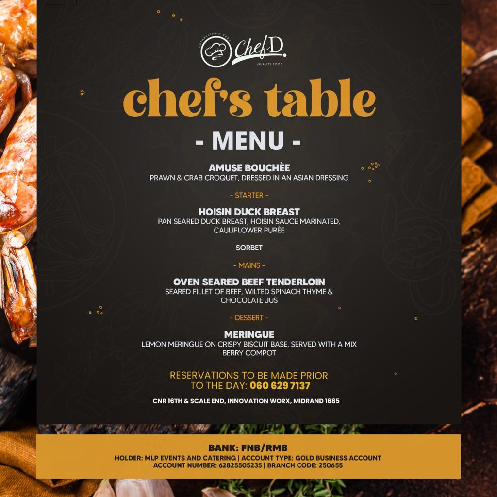 Jerome_M5's tweet photo. Join us this weekend ko Midrand as we will havi a time of our life and enjoying delicious meals by the best chefs in the game🔥🔥🔥
Book your spot now here 060 629 7137  and come have fun with us❤️
#ChefDCafe https://t.co/xVLmhZk9vY