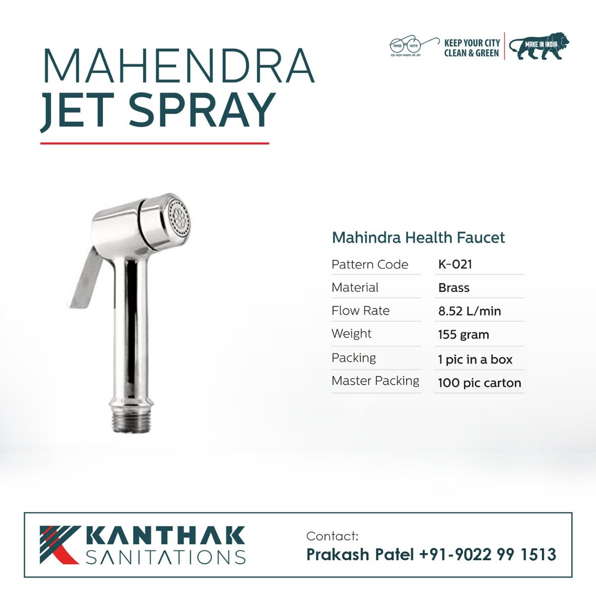 Begin your days feeling fresh, relaxed, and rejuvenated with #MAHENDRA bathroom accessories.

#KanthakSanitation #jetspray #toiletries #toiletcleaner #toiletaccessories #bathroomessential #shopnow #enquirenow #specialoffer #bathroomfittings #jetspraymanufacturer #bathfittings