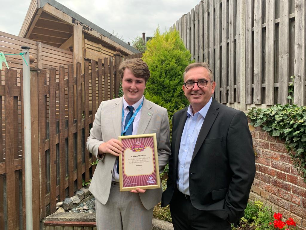 Our Director of Operations &amp; Young Trustee, Callum Thomas, has been recognised for his work with the charity by <a href="/MidKentCollege/">MidKent College</a> for his "Outstanding Contribution to Society". Read more here: bit.ly/3Jd8zTx