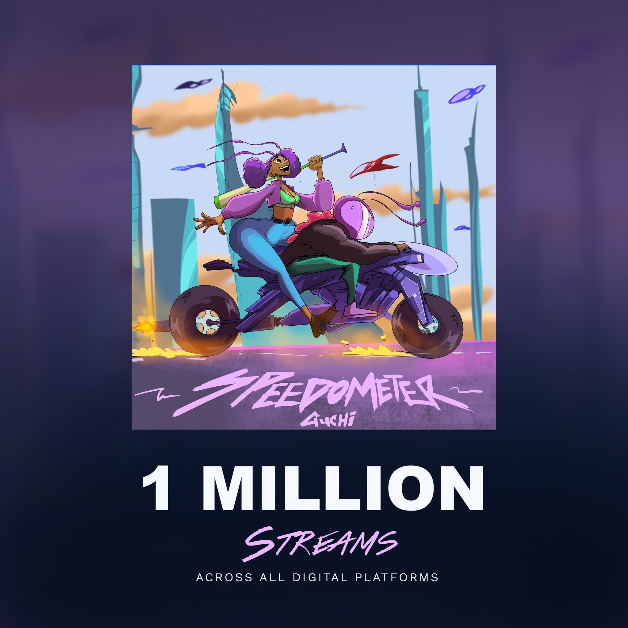 Guchi on Twitter "SPEEDOMETER just hit 1Million streams across
