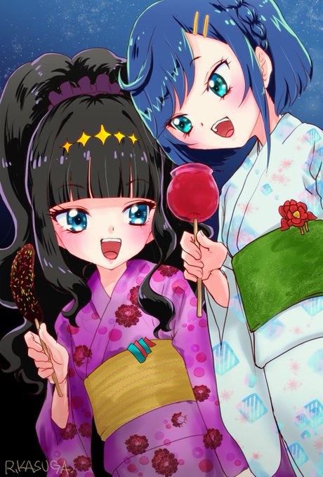 あまここお祭りデート
#デリシャスパーティプリキュア 
#デリシャスパーティープリキュア 