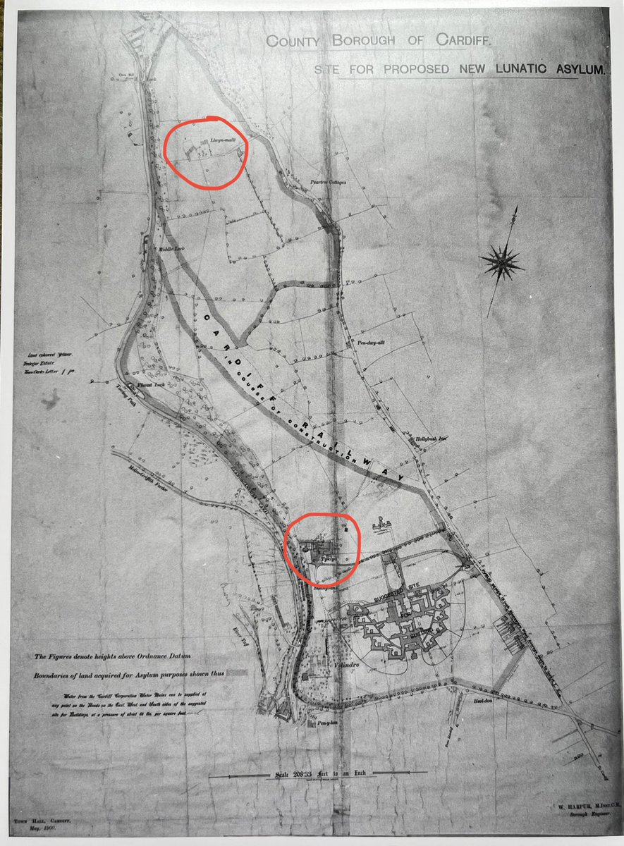 WhitchurchHosp's tweet photo. Let’s get the #hospitalfarm 🧵 started…
Here is a map from 1900 showing the plan for the hospital.
Next to the main hospital’s plan is Tŷ Clyd farm and towards the top of the map is Llwyn Mallt farm
#whitchurchhospital
#cardiffcitymentalhospital
#lunaticasylum https://t.co/Y1Jb9kkemI