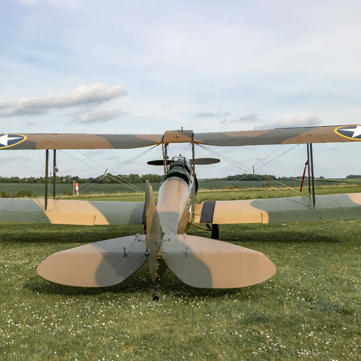 GIFlightUK's tweet photo. Our newly restored Tiger Moth DE745 has joined the GI Flight fleet.

#deHavilland #TigerMoth #DH82a #AudleyEndAirfield #GIFlight #AirShows #AirDisplay #FlyingMemorial #USAAF https://t.co/ortKDdmK12