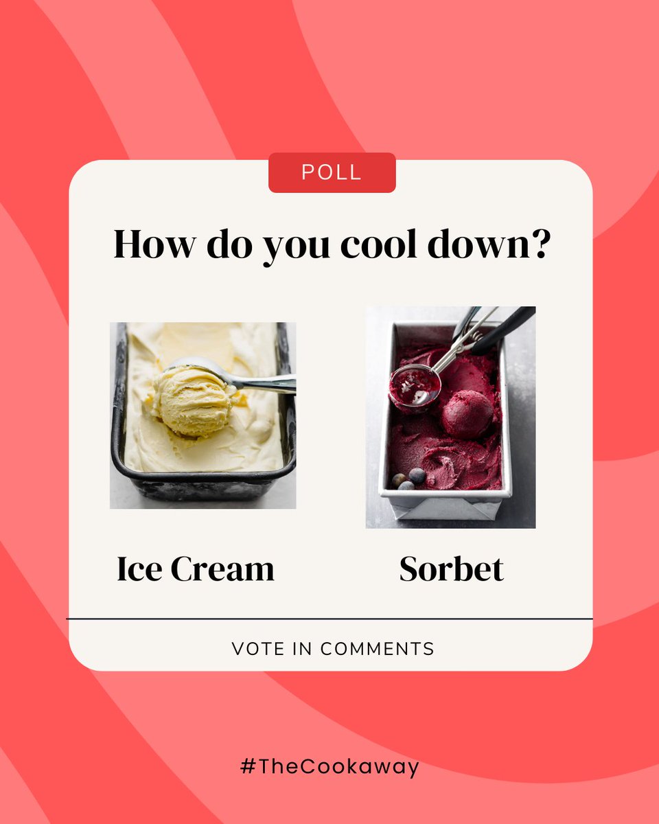 How are you staying cool this summer? 

Vote your favourite in the comments below! 

#TheCookaway #poll #Britishsummer #icecream #summervibes #poll