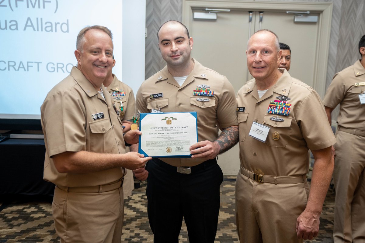 NavyMedicine's tweet photo. BZ IDC! Rear Adm. Darin K. Via, Navy Deputy Surgeon General, and Hospital Corps Force Master Chief Michael J. Roberts, presented the Independent Duty Corpsman (IDC) of the Year awards. https://t.co/6dxR4vztSD
#navymedicine #hospitalcorps https://t.co/IFfzfqrh1r