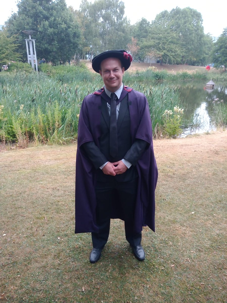 Given the part-time PhD took 6 years to complete, it’s probably entirely fitting that it was another best part of 3 years until graduation!  Gradual PhD termination &gt;&gt; abrupt #drought #termination!  Thanks to all <a href="/lborogeog/">Loughborough Geography and Environment</a> <a href="/UK_CEH/">UKCEH</a> who supported #LboroGrad