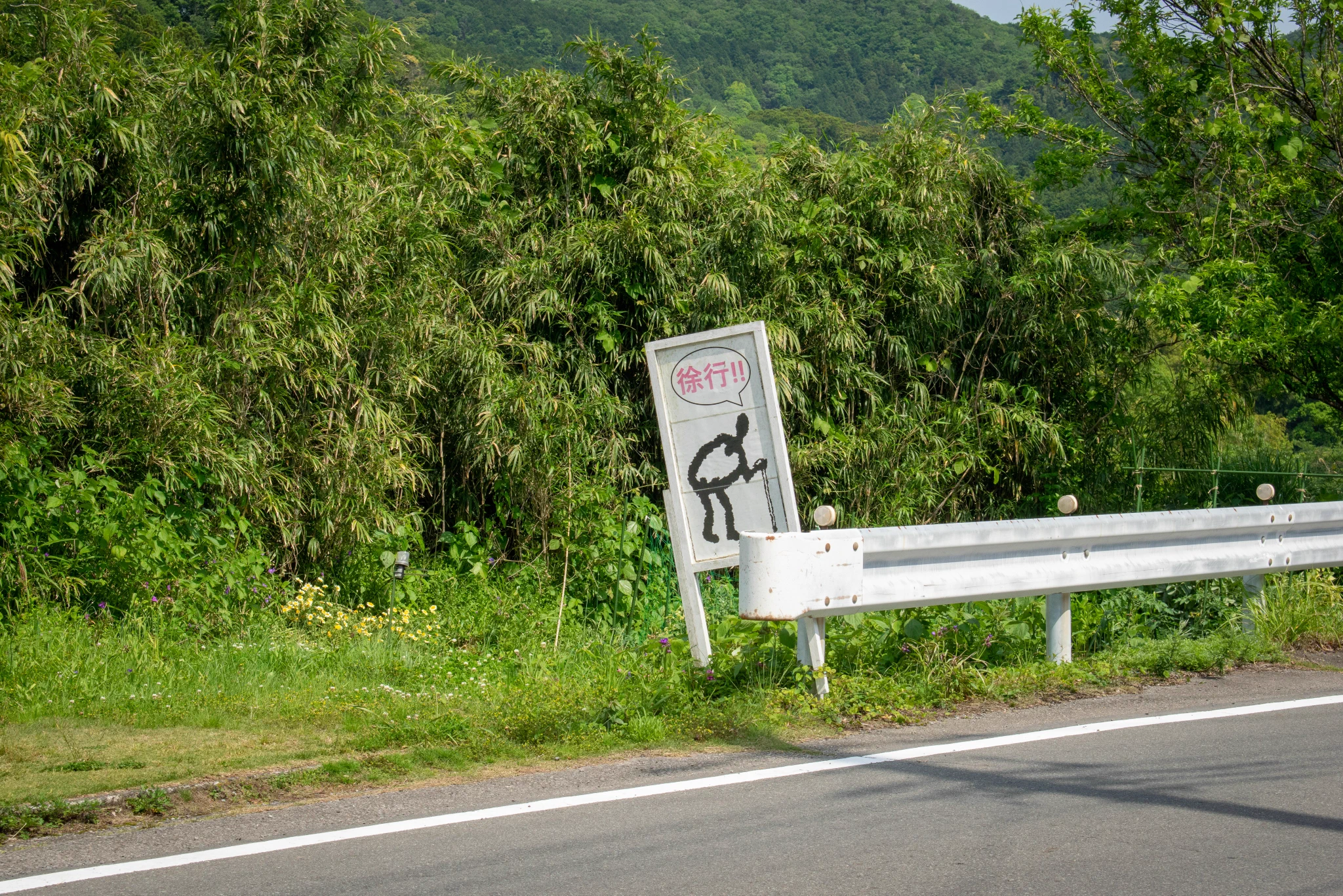 道路で見かける看板。あちこちにある不気味なイラストの謎。