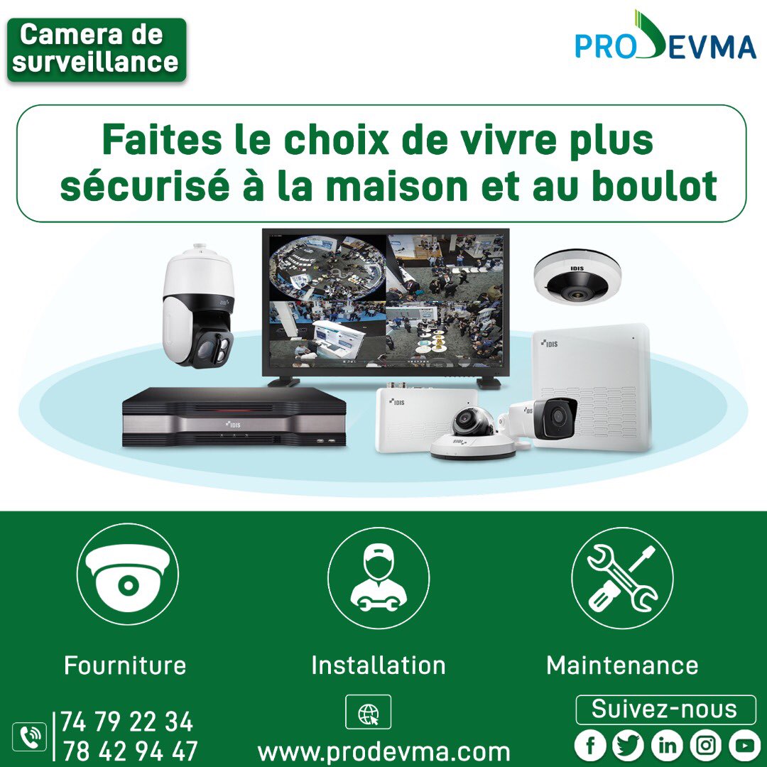 prodevma's tweet image. Les mauvaises intentions ne préviennent pas.
Le mieux à faire, c’est d’anticiper sa sécurité avant qu’il ne soit trop tard.✋⏱🕹

Prenez soin de vous et de vos biens.😇

#prodevma #cameradesurveillance #installation #maintenance #maintenanceinformatique #sécurité