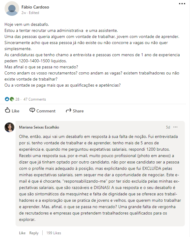 RitaBelem74's tweet photo. Vamos tornar isto viral! A sério! A ver se conseguimos espalhar um pouco de noção ( difícil, eu sei 😬) ou , pelo menos, dar um bom exemplo dos motivos porque o desabafo dele é simplesmente ofensivo! Muito bem Mariana! https://t.co/CQPzKz9M1A