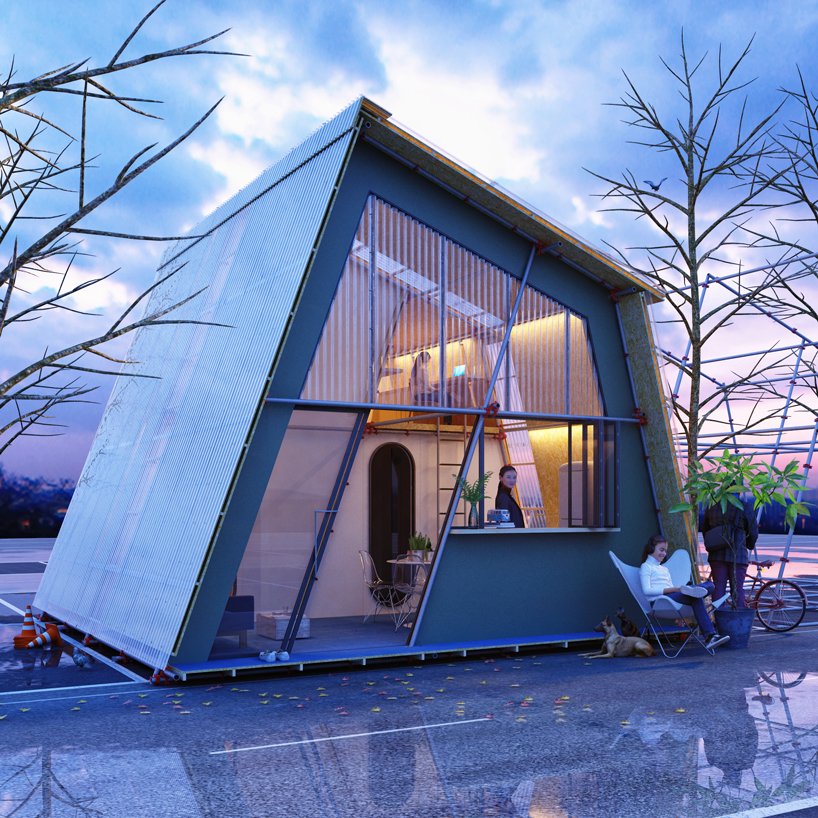 designboom's tweet image. felipe campolina&apos;s 32.4 sqm portable housing unit can make parking areas habitable
designboom.com/architecture/f…