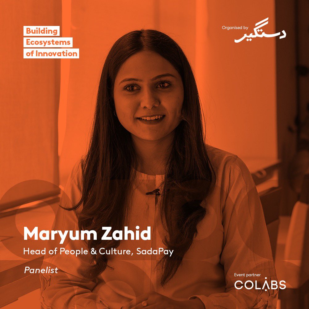 Our next panelist is Maryum Zahid of <a href="/sadapaypk/">SadaPay</a> 🤩

She currently leads their People function, which enables 150 people in 9 time zones.

Prev at Careem, she worked as an HRBP and was a founding member of Careem Now. 

Maryum will lend a voice to the talent in our ecosystem! 🙌🏽