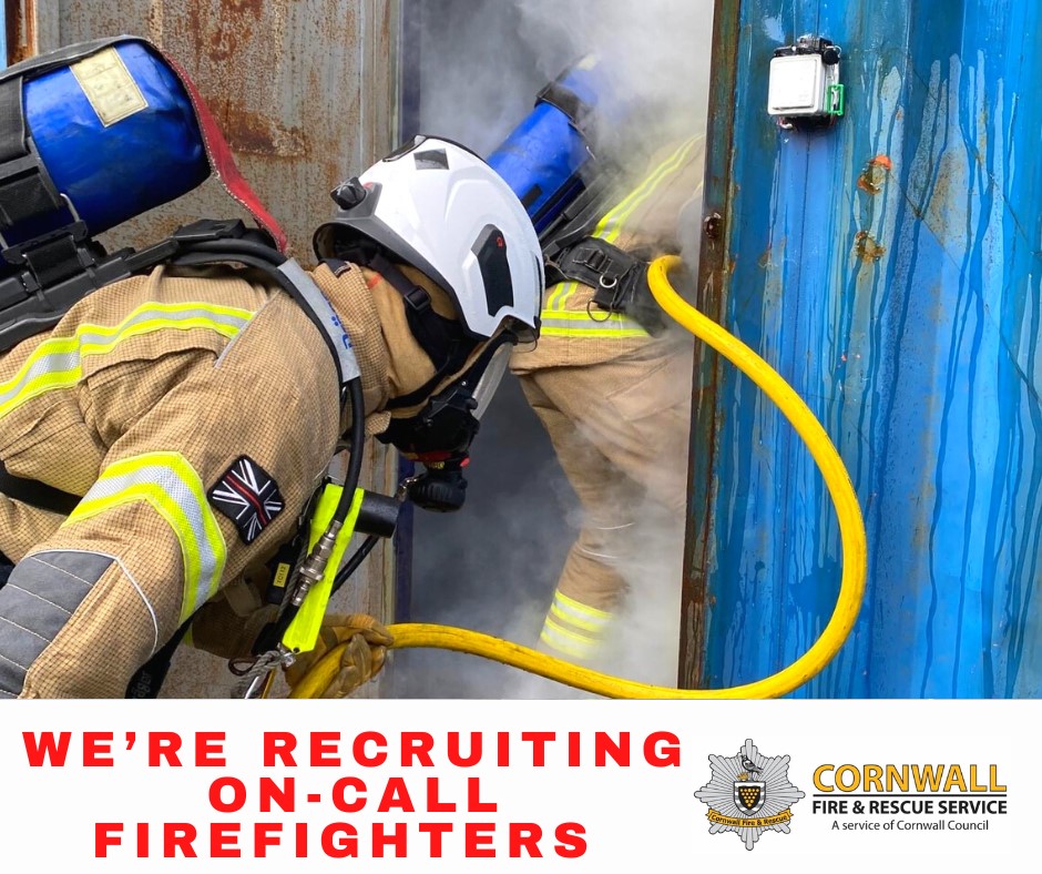 🚒 We’re currently recruiting On-Call Firefighters 🔥
All 31 Fire Stations in Cornwall are supported by local On-Call Firefighters, who provide invaluable cover in their local communities.
Could you be part of your local crew?
cornwall.gov.uk/jobs-and-caree…
#OnCallFire #NeedMore
