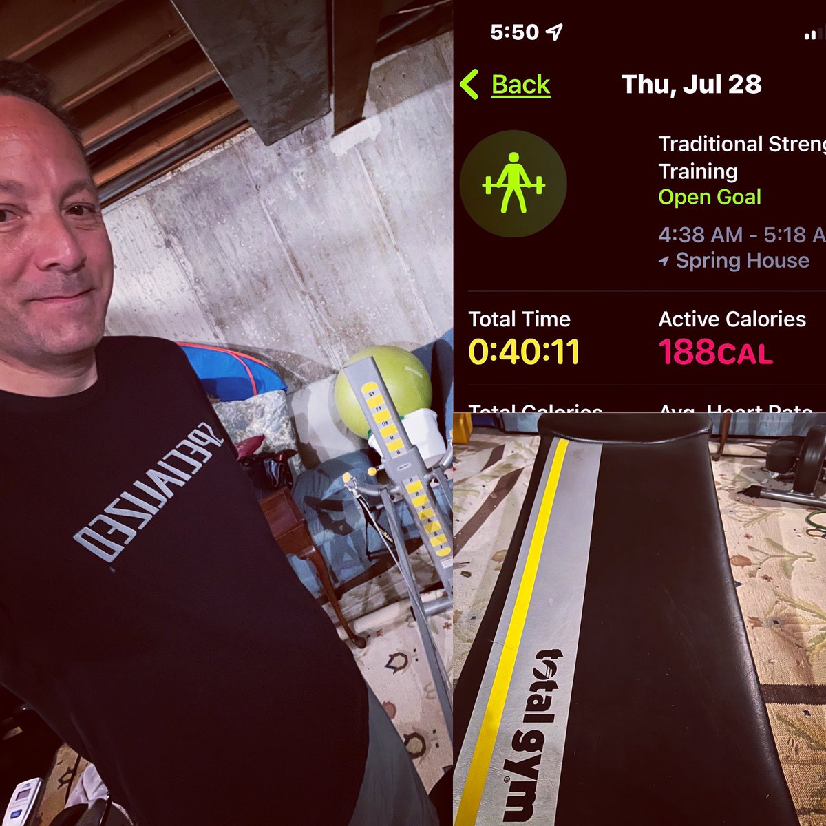 loclloyd's tweet photo. Little Total Gym this am.. #amworkouts #totalgym #fitness #thursdayvibes https://t.co/rTV67QyimQ